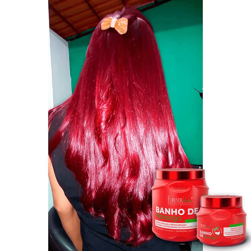 Forever Liss Banho de Verniz Morango Máscara - 1kg