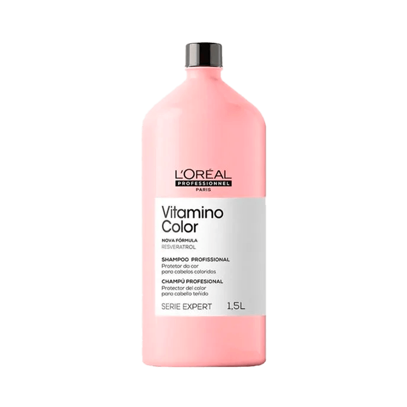 L'Oreal Professionnel Serie Expert Vitamino Color Resveratrol Shampoo -  Champú protector del color de cabello con resveratrol