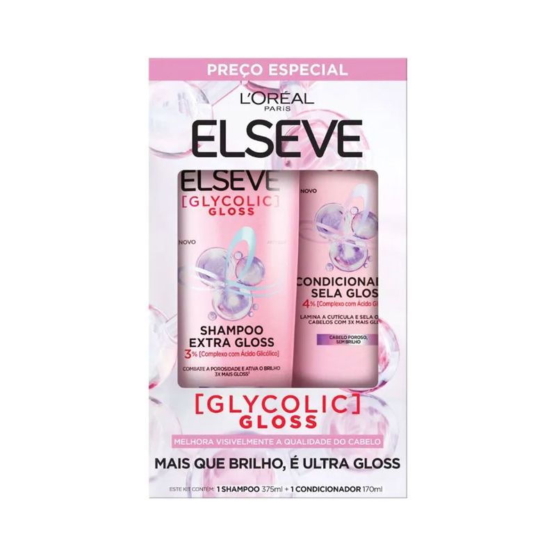 Kit-Elseve-Glycolic-Gloss-Shampoo-375ml---Condicionador-170ml-7908615085425-1