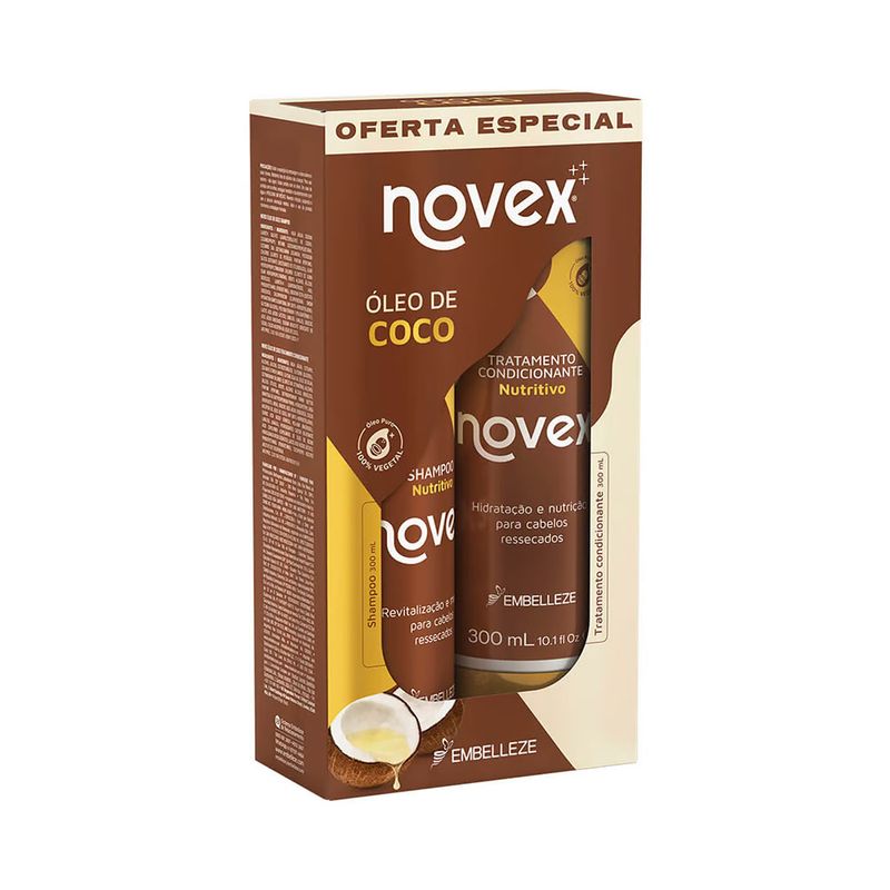 Kit-Novex-Shampoo---Condicionador-Oleo-de-Coco-300ml-7896013563525