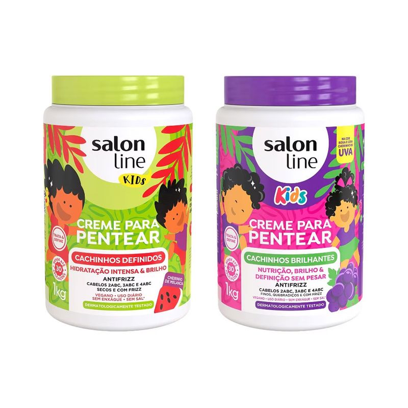 Kit-Salon-Line-Cremes-para-Pentear-Melancia---Uva-Kids-9900000047829