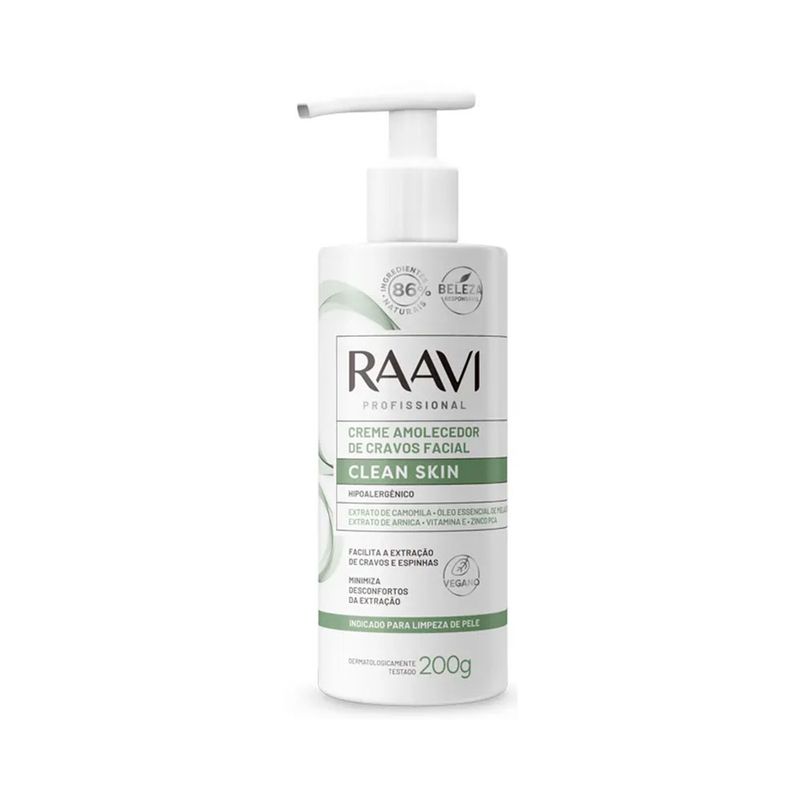 Creme-Raavi-Amolecedor-de-Cravos-Facial-Clean-Skin-200g-7898212287752