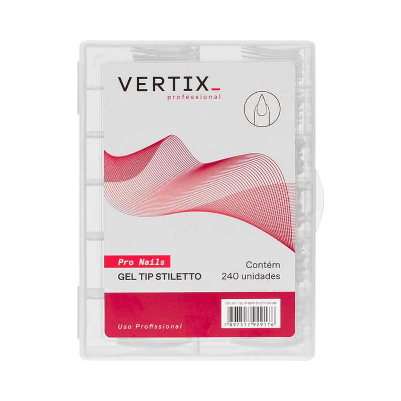 Extensão de Unhas Vertix Tip Gel Stilletto 240 Unidades Extensão de Unhas Vertix Tip Gel Stilletto 240 Unidades