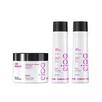 Kit-Eico-Shampoo---Condicionador---Mascara-Liso-Magico-300ml