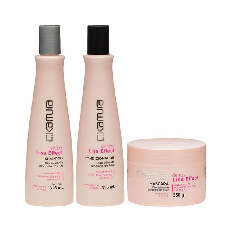 Kit Shampoo + Condicionador + Máscara C.Kamura Defrizz Liss Kit Shampoo + Condicionador + Máscara C.Kamura Defrizz Liss