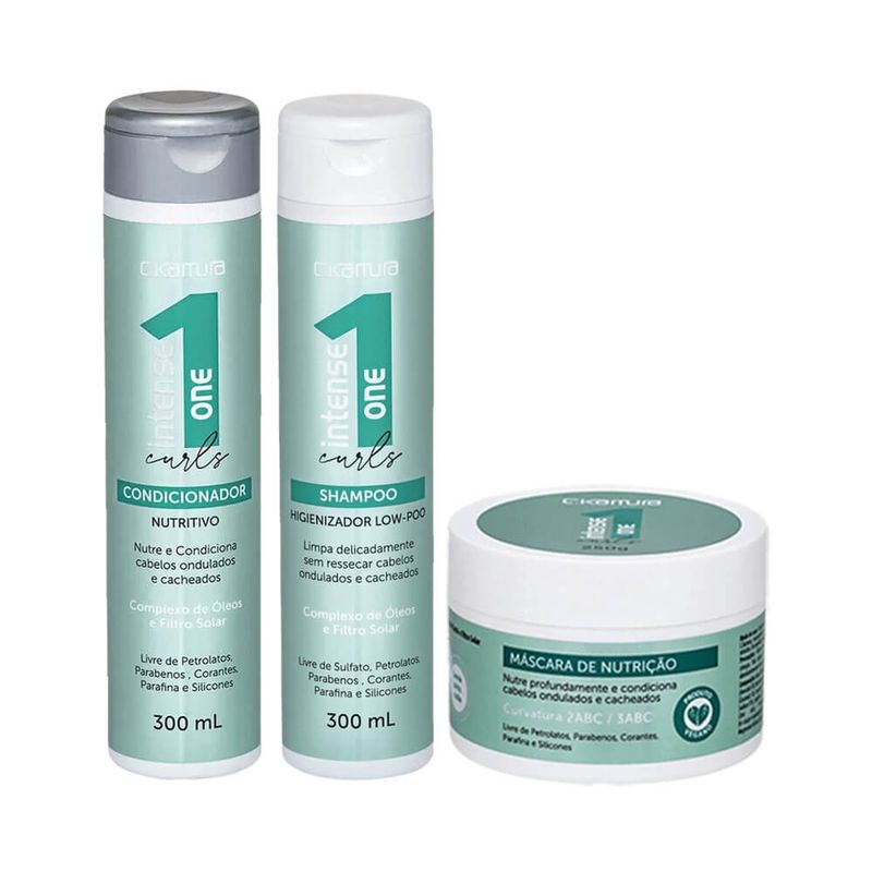 Kit Shampoo + Condicionador + Máscara C.Kamura Intense One Kit Shampoo + Condicionador + Máscara C.Kamura Intense One
