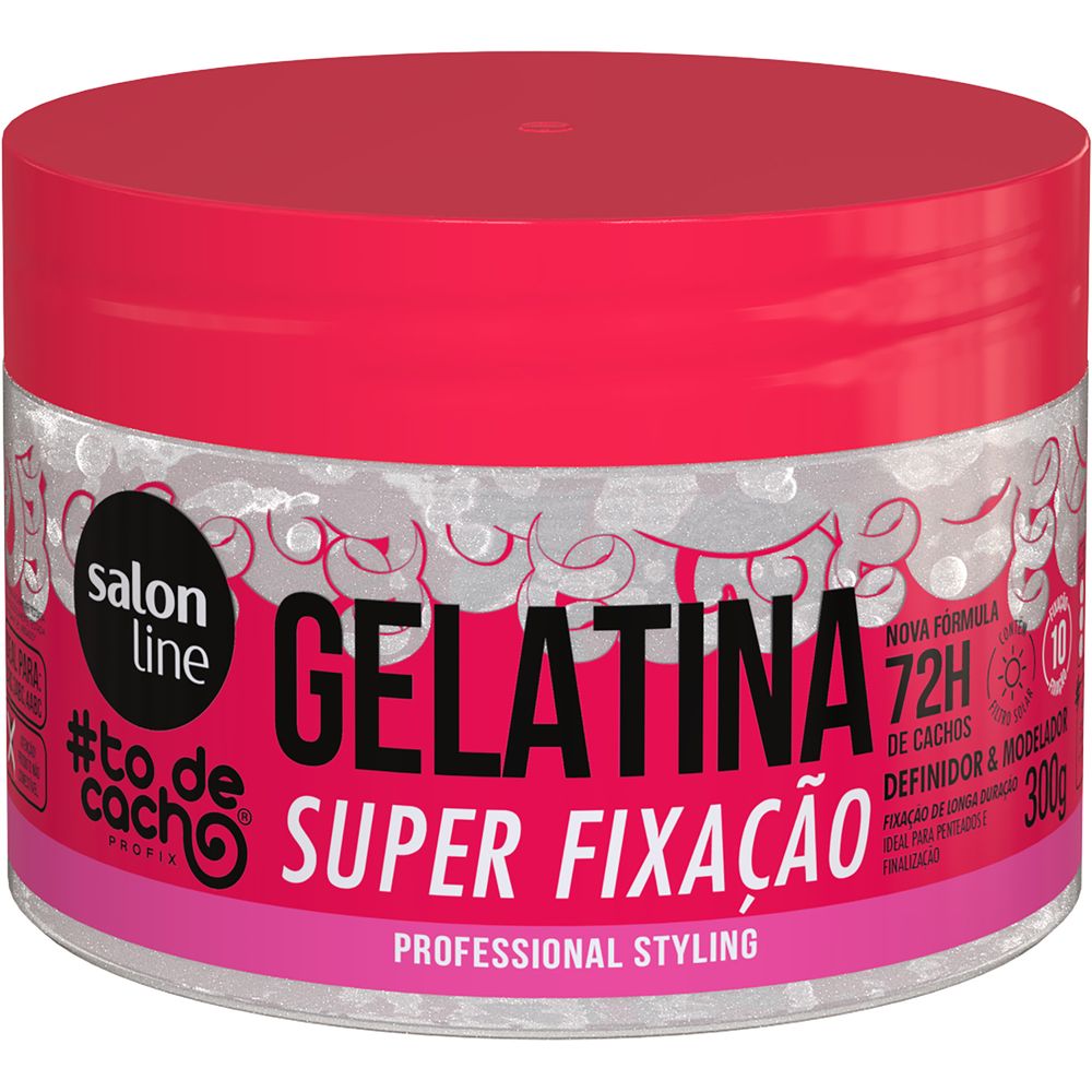 Gelatina Capilar Salon Line Super Fixação #ToDeCacho Profix 300g