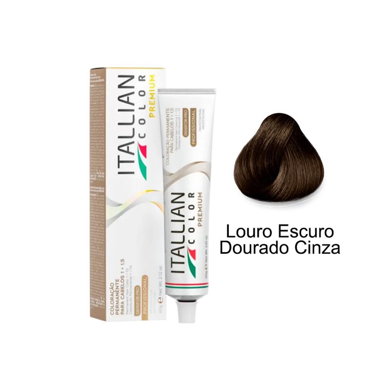 Coloracao-Itallian-Color-Premium-6.31-Louro-Escuro-Dourado-Cinza-60g-7898430172663