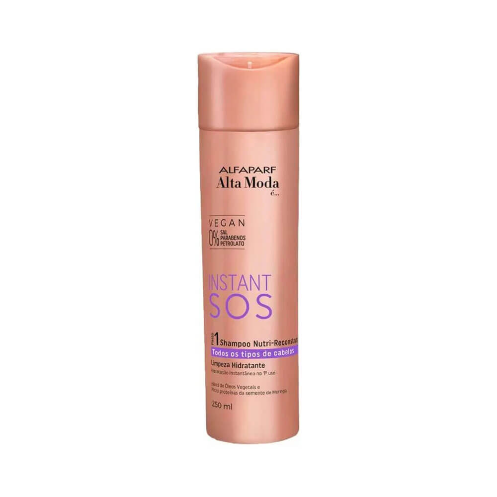 【感謝価格】 Shampoo 250ml SOS Instant Nutri-Reconstrutor Moda Alta スタイリング剤