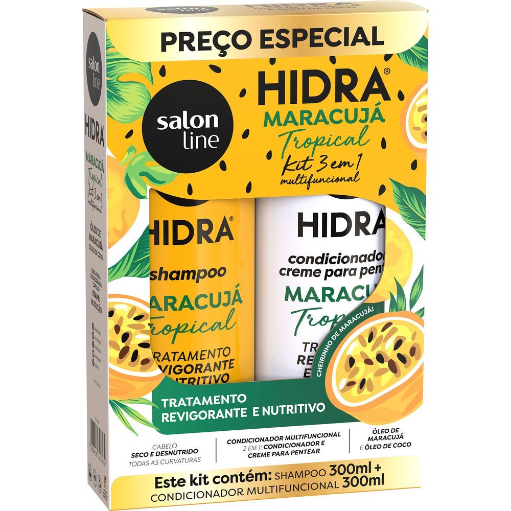 Kit Salon Line Shampoo + Condicionador Hidra Maracujá - Ikesaki