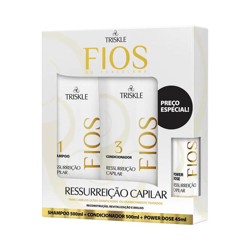 Kit-Triskle-Shampoo---Condicionador---Ampola-Fios-de-Porcelana-Ressurreicao-Capilar---7898630113114---img01