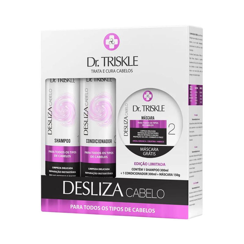 Kit-Triskle-Shampoo---Condicionador---Mascara-Desliza-Cabelo-750g---7898630112391---img01