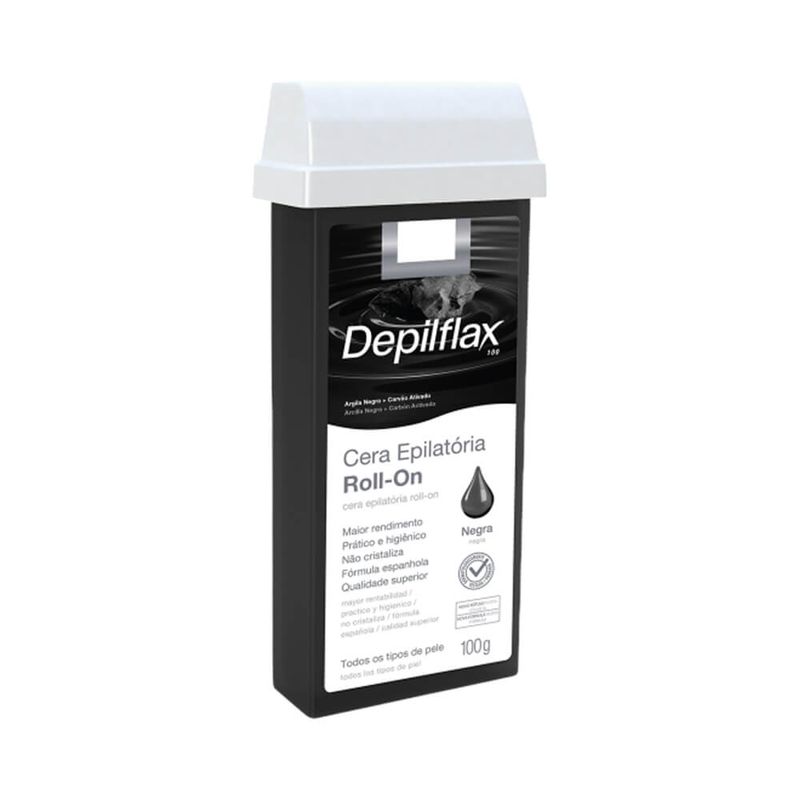 Cera-Epilatoria-Depilflax-Roll-on-Negra-100g---7898522372360---img01