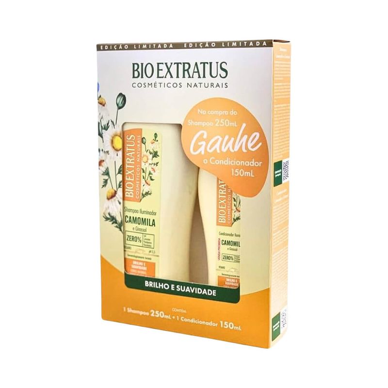 Kit-Bio-Extratus-Shampoo-150ml---Condicionador-250ml-Camomila---7898132988760---img01