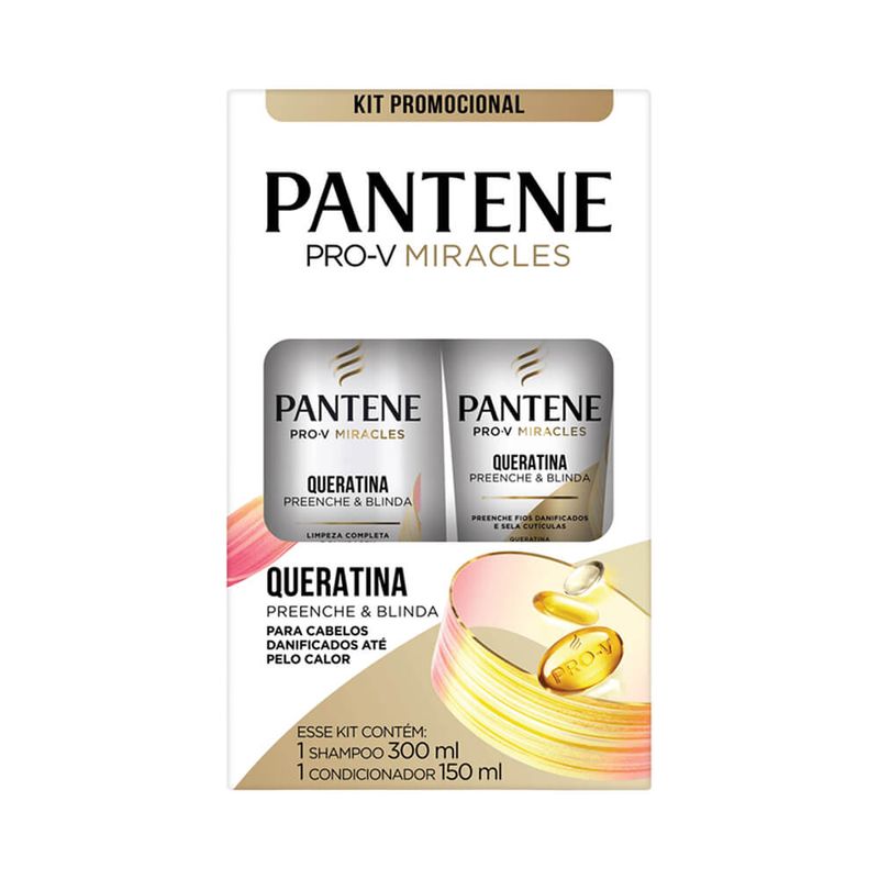 Kit-Pantene-Shampoo-300ml---Condicionador-150ml-Queratina-Preenche-e-Blinda---7500435233644---img01