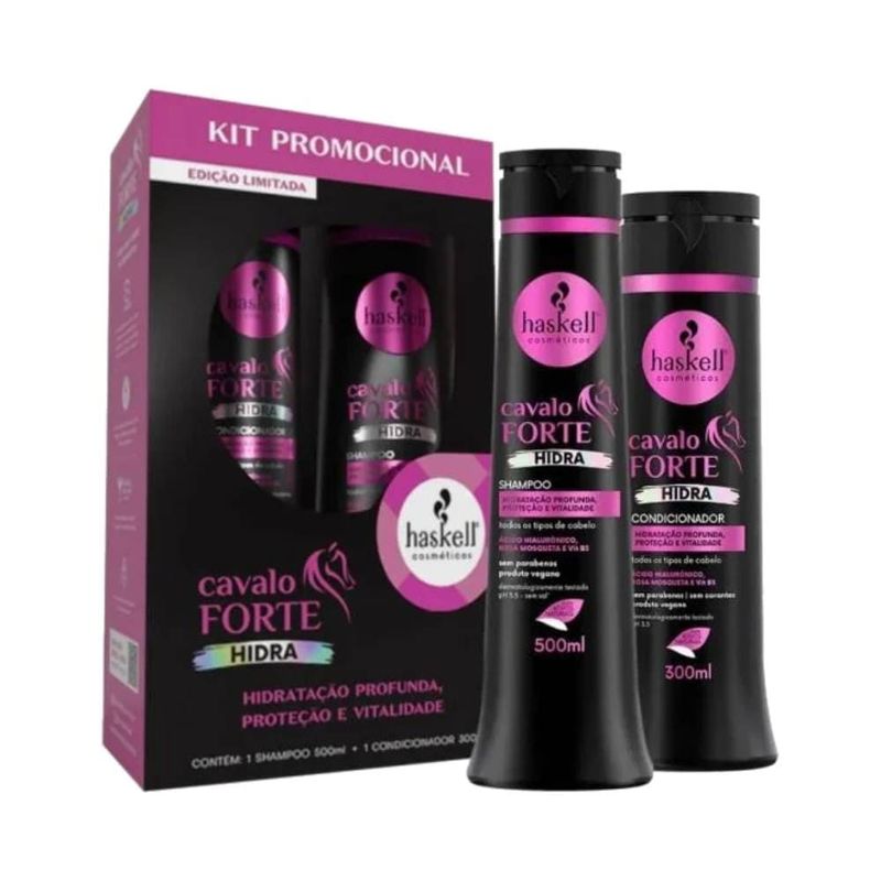 Kit-Haskell-Shampoo-500ml---Condicionador-300ml-Cavalo-Forte-Hidra_7898610377420_img02