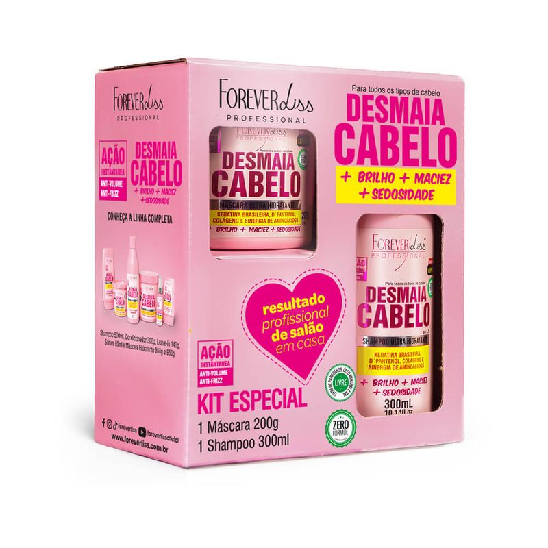 Kit-Forever-Liss-Desmaia-Cabelo-Shampoo-300ml---Mascara-200g---7908038600755---img02