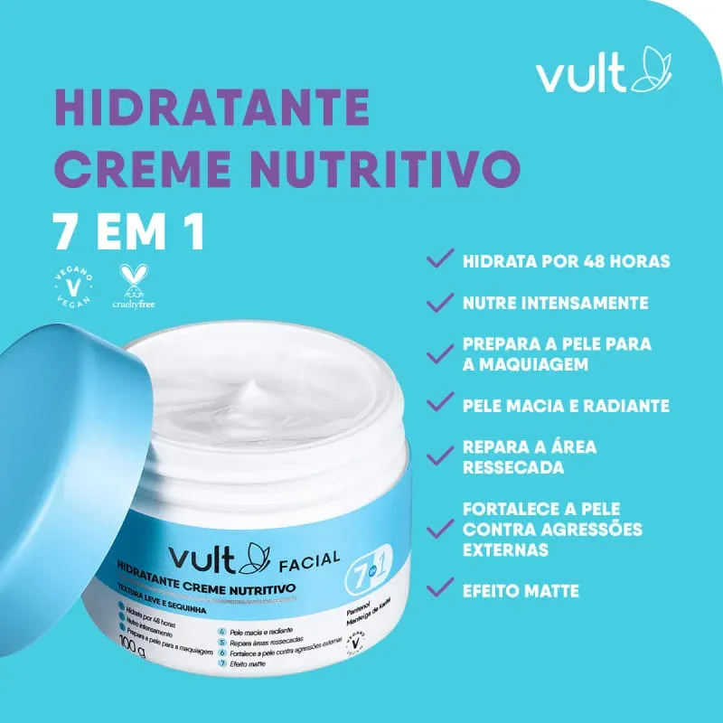 Creme Hidratante Facial Vult 100g - Ikesaki