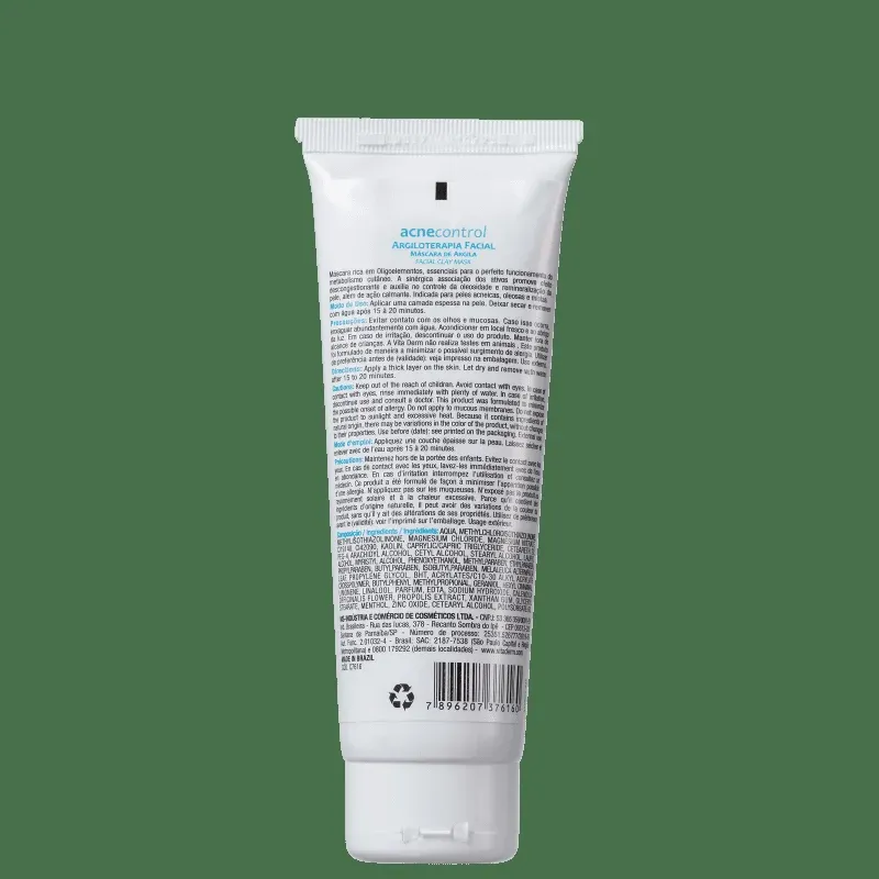 Mascara-de-Argila-Facial-Vita-Derm-Acne-Control-100g---Imagem-2