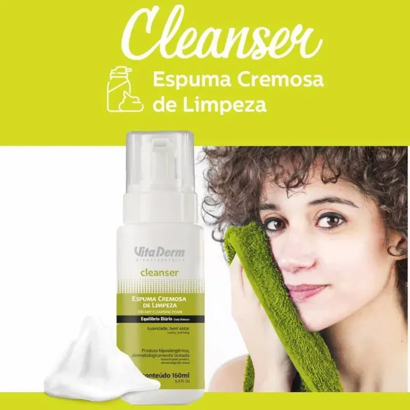 Espuma-Cremosa-de-Limpeza-Vita-Derm-Cleanser-160g---Imagem-2