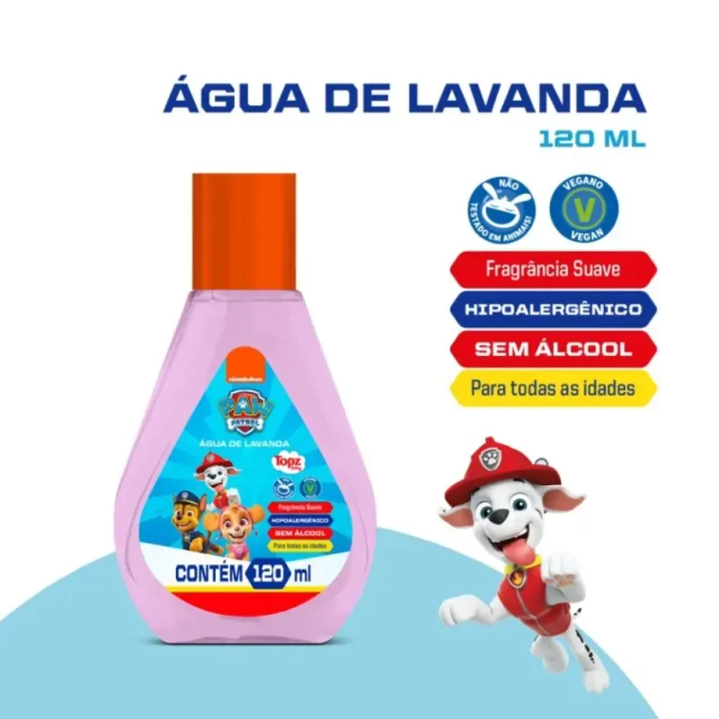 Agua-de-Lavanda-Infantil-Topz-Patrulha-Canina-120ml---Imagem-1