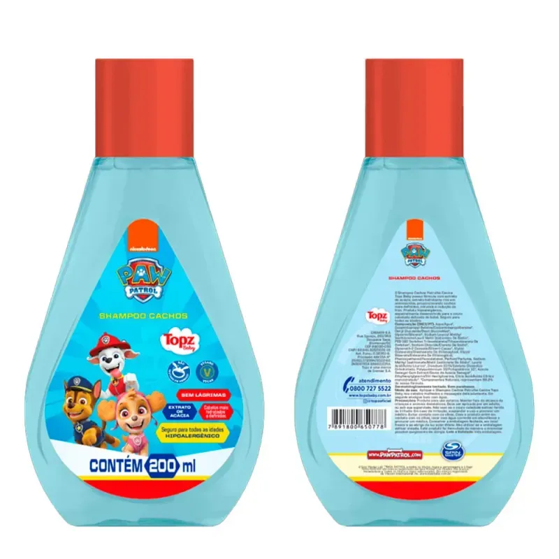 Kit-Topz-Patrulha-Canina-Cachos-Shampoo---Condicionador-200ml---Imagem-2