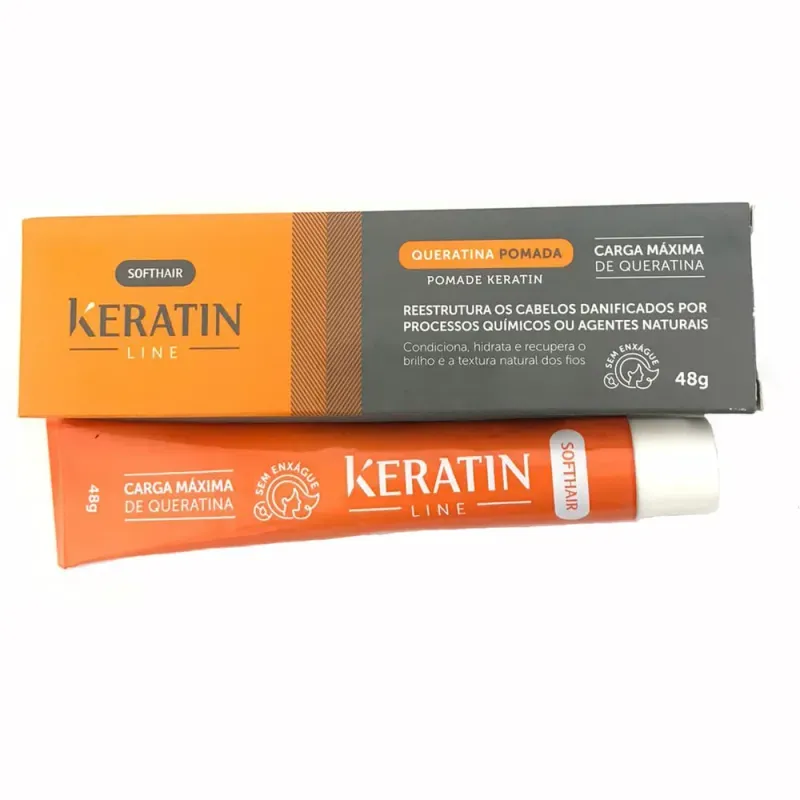 Queratina-Soft-Hair-Pomada-Keratin-Line-Intensive-48g---Imagem-1