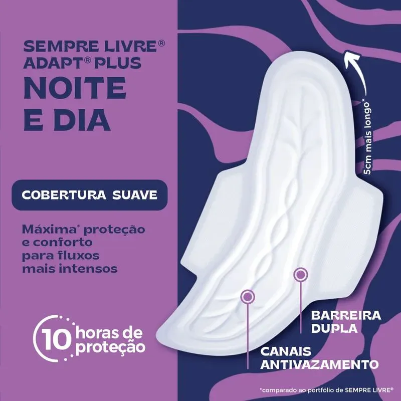 Absorvente-Externo-Sempre-Livre-Adapt-Plus-Noite-e-Dia-8-unidades---Imagem-2
