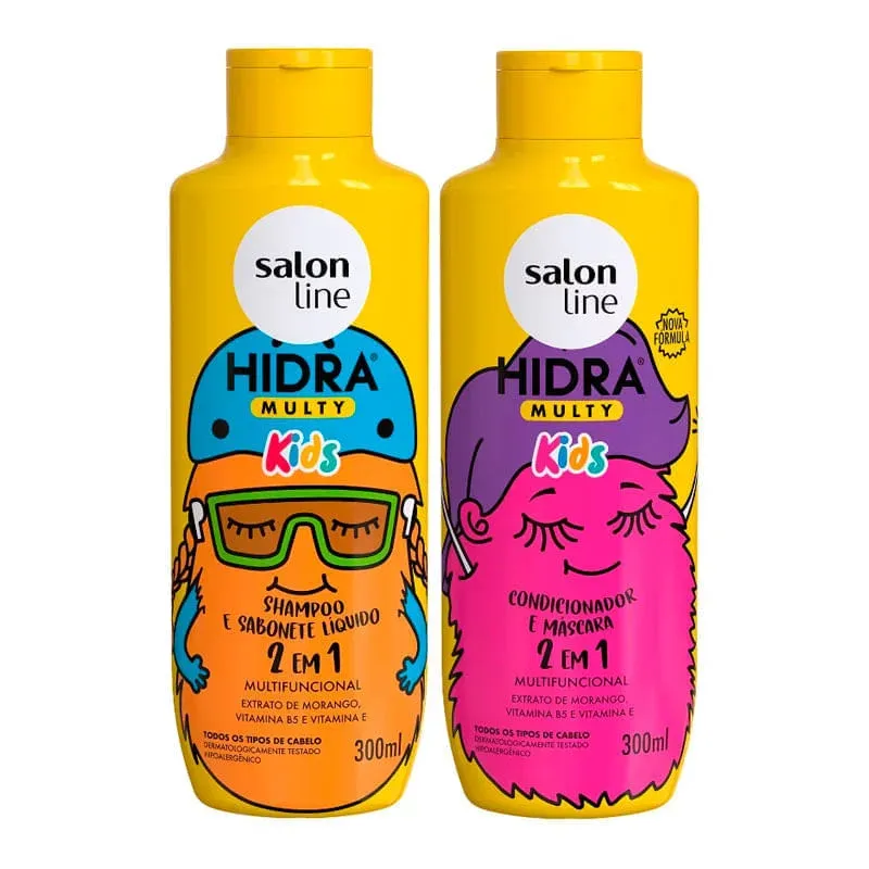 Kit-Shampoo---Condicionador-Hidra-Multy-Kids-Salon-Line-300ml---Imagem-3