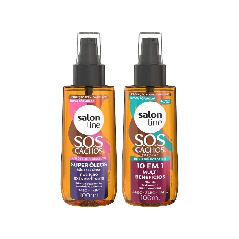 Kit-Salon-Line-2-Oleos-de-Tratamento-100ml-SOS-Cachos-Super-Oleos-e-Multibeneficios---Imagem-1