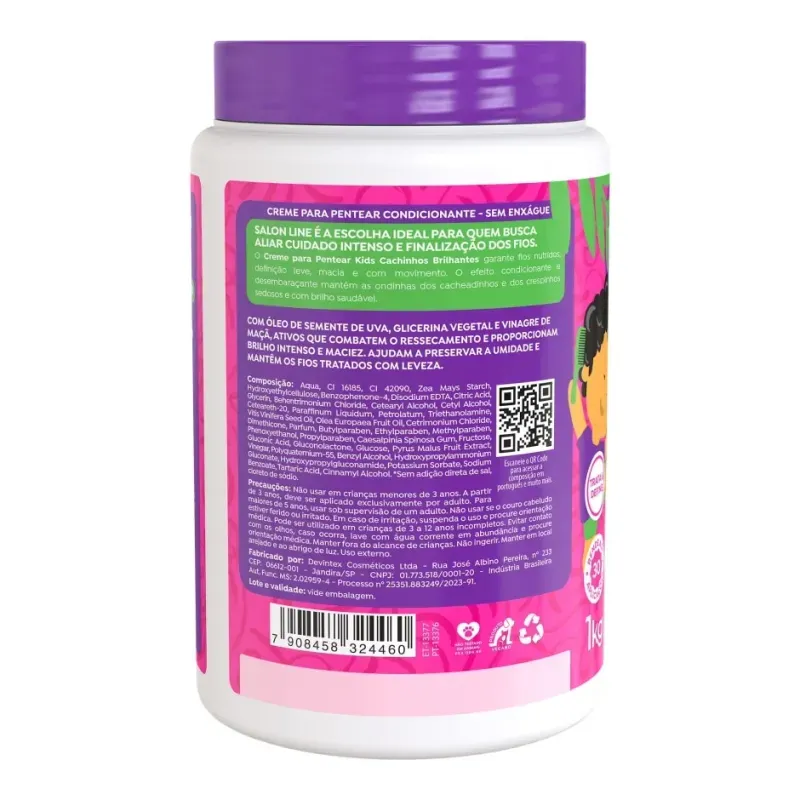 Kit-Salon-Line-Cremes-para-Pentear-Melancia---Uva-Kids---Imagem-4