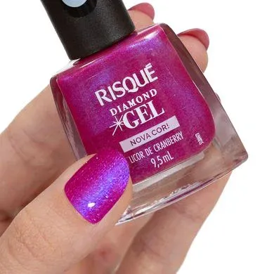Esmalte-Risque-Diamond-Gel-Licor-de-Cranberry-Metalico---Imagem-1