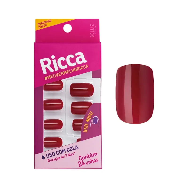 Unha-Postica-Ricca-Vermelho-Bordo--1987----Imagem-1