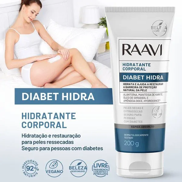 Hidratante-Corporal-Raavi-Diabet-Hidra-200g---Imagem-1
