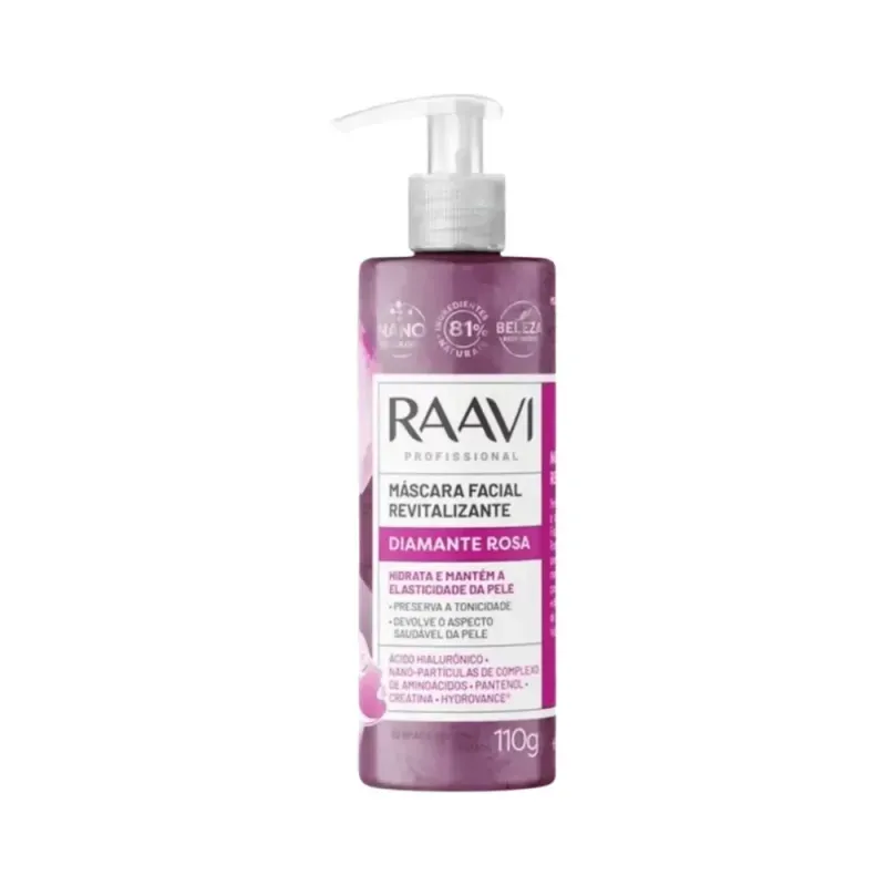 Mascara-Facial-Raavi-Revitalizante-Diamante-Rosa-110g---Imagem-2