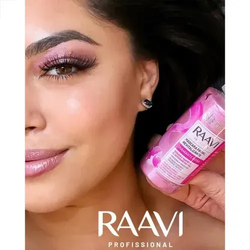 Mascara-Facial-Raavi-Revitalizante-Diamante-Rosa-110g---Imagem-1