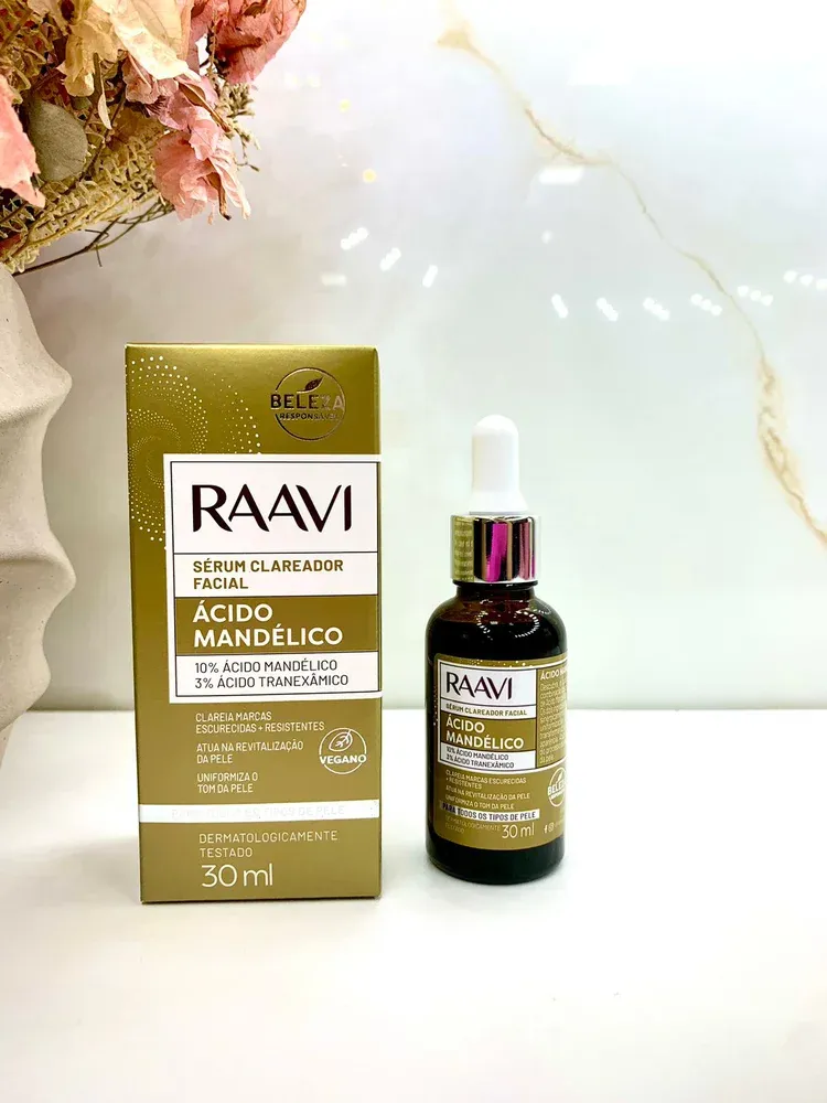 Serum-Facial-Clareador-Raavi-Acido-Mandelico-30ml---Imagem-2