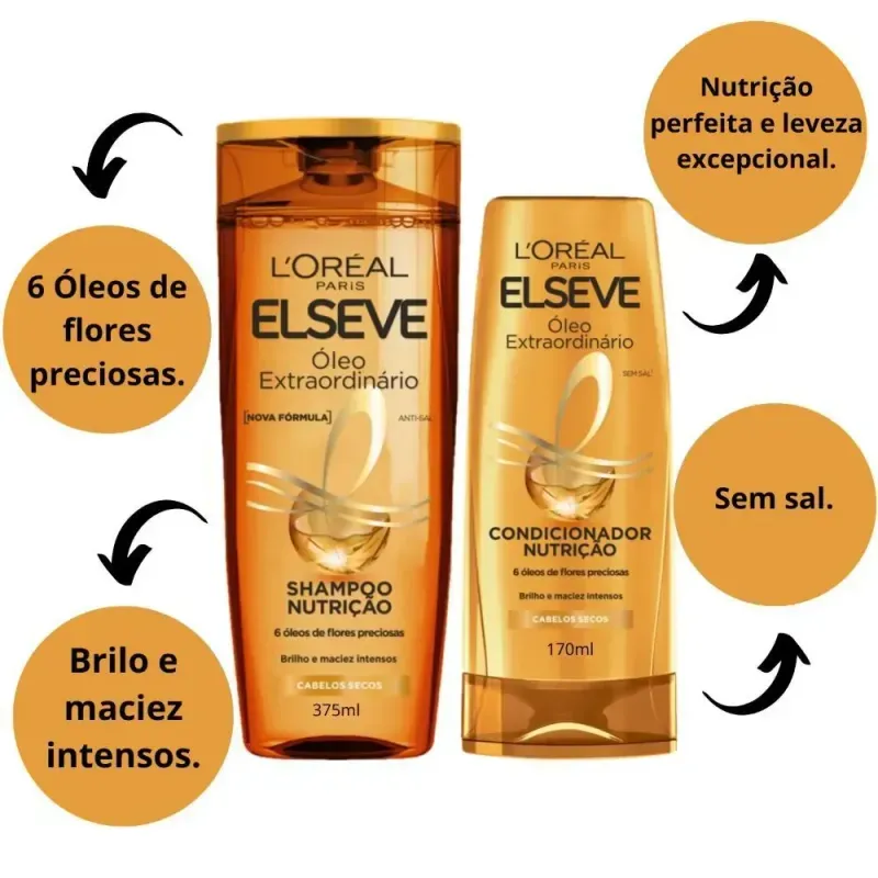Kit-Elseve-Oleo-Extraordinario-Shampoo-375ml---Condicionador-170ml---Imagem-1