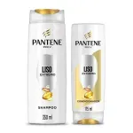 Kit-Pantene-Shampoo-350ml---Condicionador-175ml-Liso-Extremo---Imagem-1