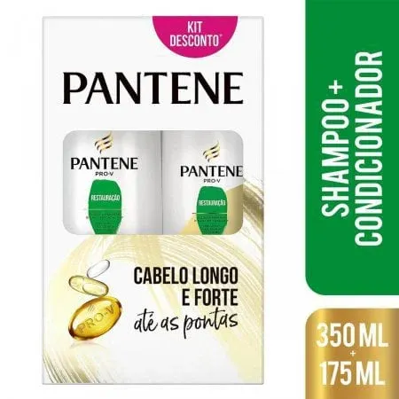 Kit-Pantene-Shampoo-350ml---Condicionador-175ml-Restauracao---Imagem-2