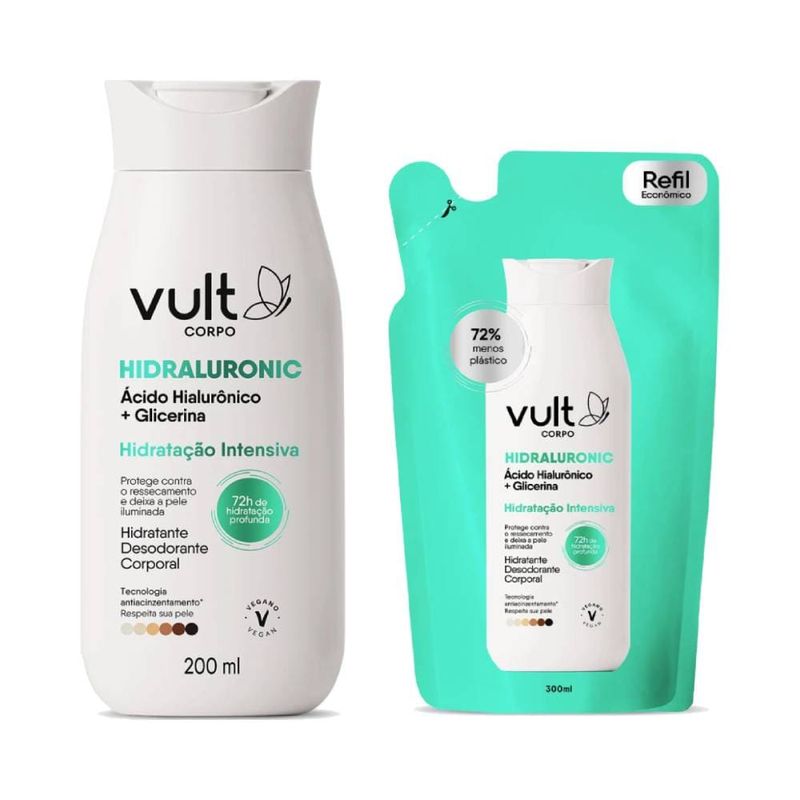 Kit-Vult-Hidraluronic-Hidratacao-Intensiva-Hidratante-Corporal-200ml---Refil-300ml_7899852027302_img01