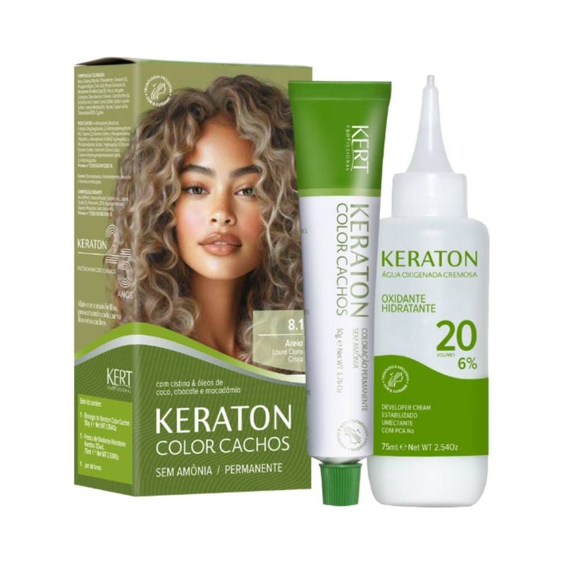 Coloracao-Keraton-Color-Cachos-8.1-Louro-Claro-Cinza_7896380660865_img01