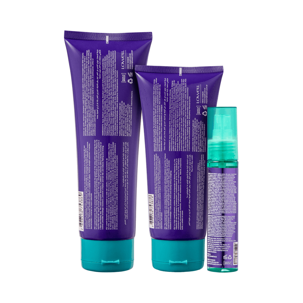Kit Shampoo + Condicionador + Tônico Lowell Dynamic - Ikesaki