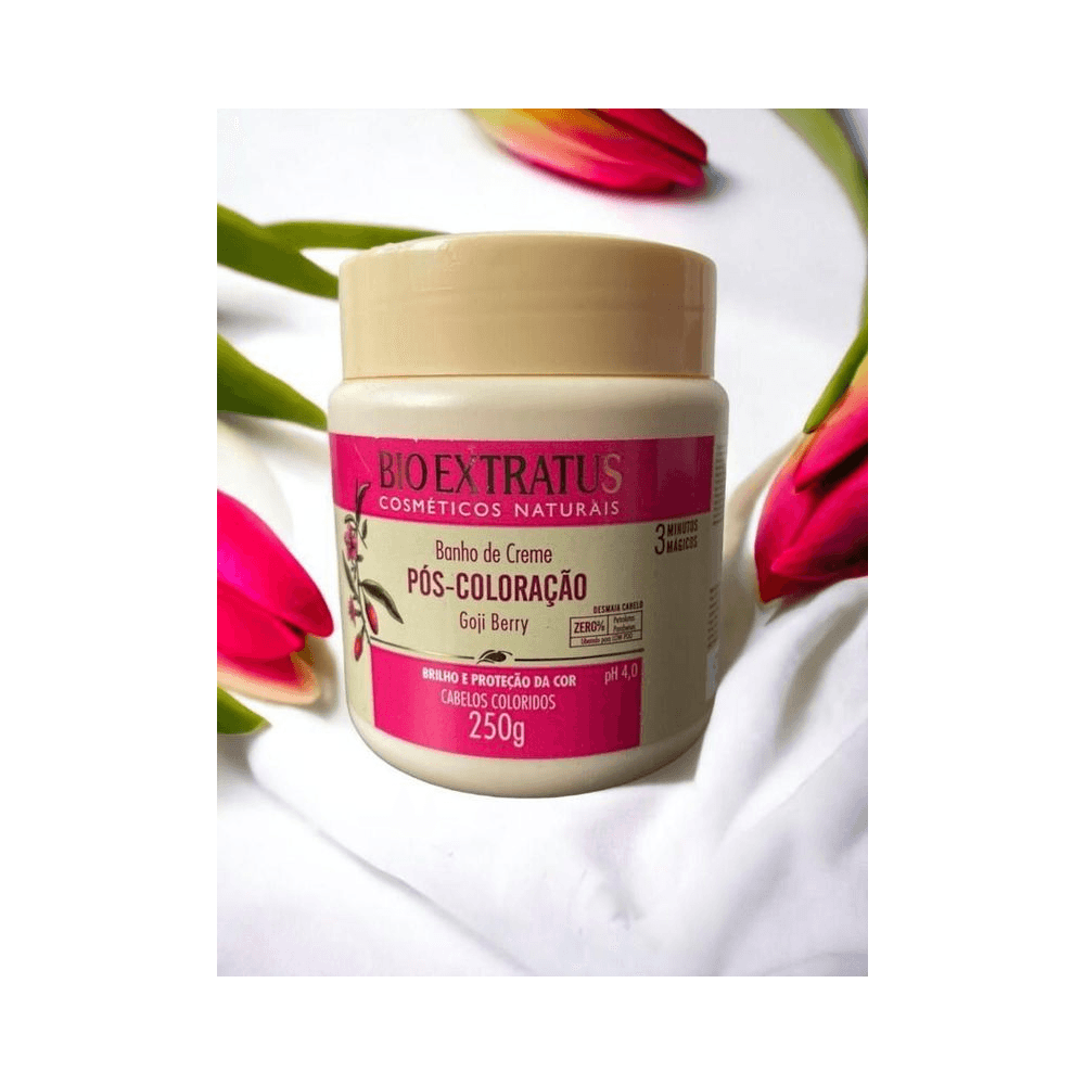 Banho de Creme Bio Extratus Pós Coloração 250g - Ikesaki