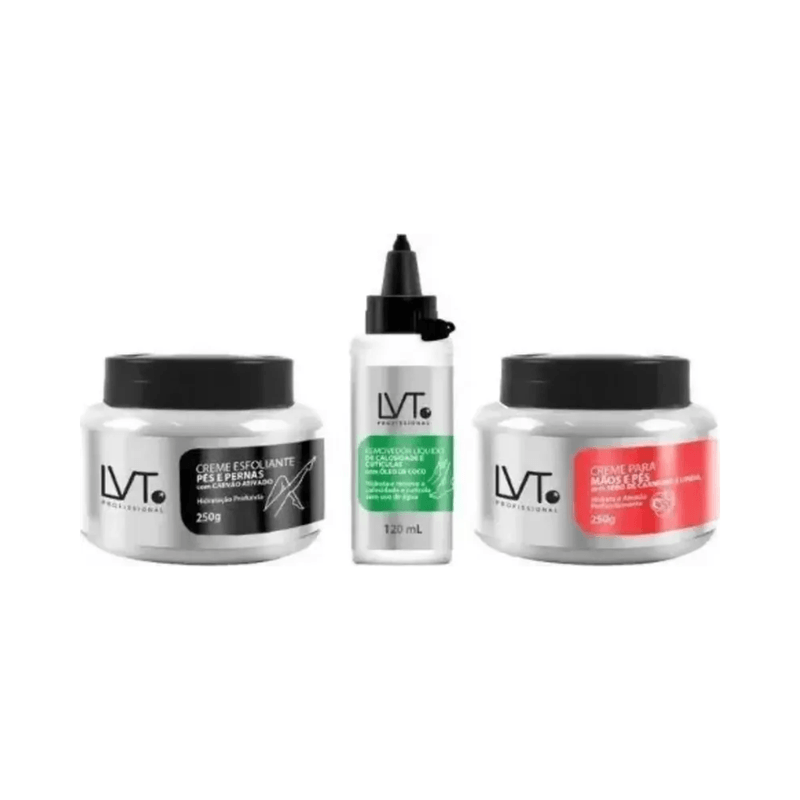 Kit_LVT_Spa_para_Pes_Removedor_de_Calosidade_120ml___Creme_Esfoliante_Pes_e_Pernas___Creme_para_Maos_e_Pes_250g