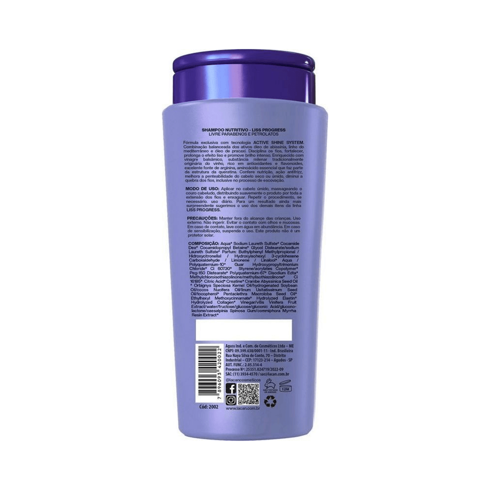Shampoo Lacan Liss Progress 300ml - Ikesaki