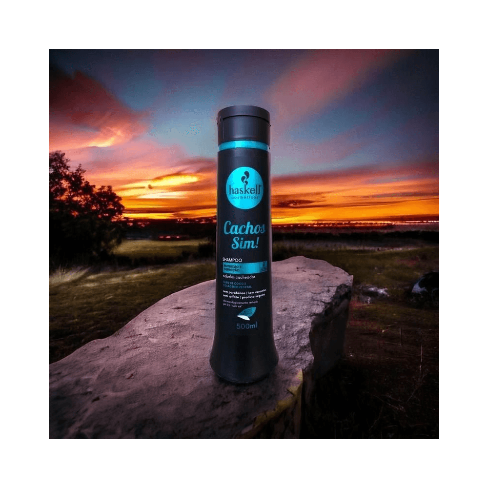 Shampoo Haskell Cachos Sim! 500ml - Ikesaki